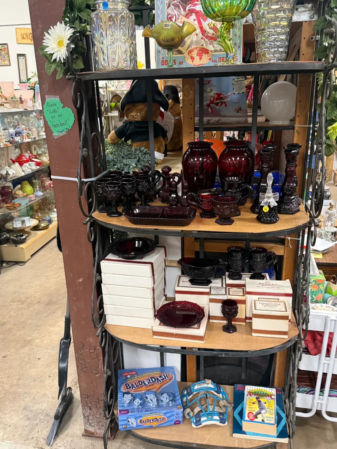 Vintage depression glass, cape cod and much more